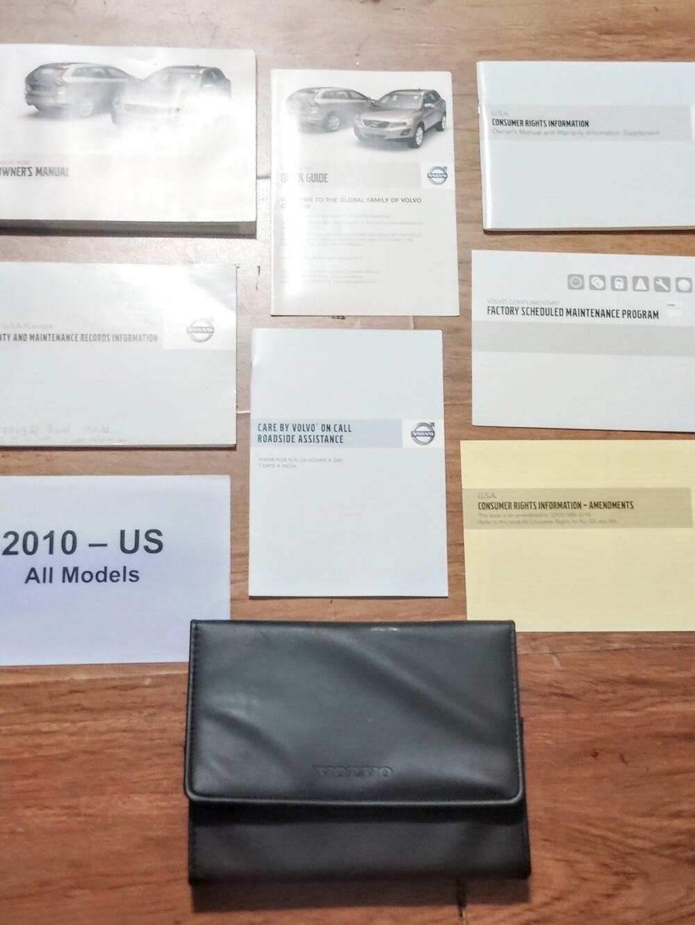 Volvo XC60 Owner's Manual 2010 - US All Models. Owner Manual With Case